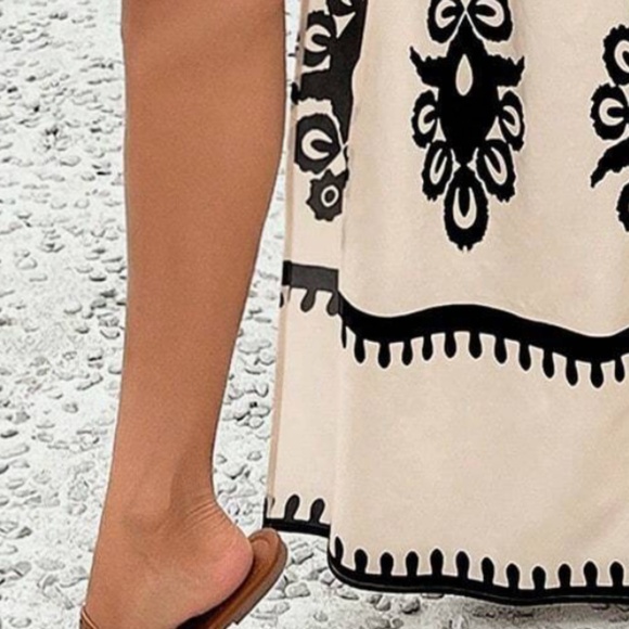 039 Boho Shirred Bodice Wide Leg Jumpsuit - Picture 9 of 14